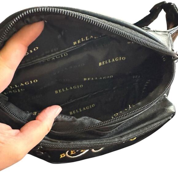 VTG Bellagio Hotel and Casino Faux Leather Embroidered Fanny Pack Belt Bag OS - Picture 6 of 10